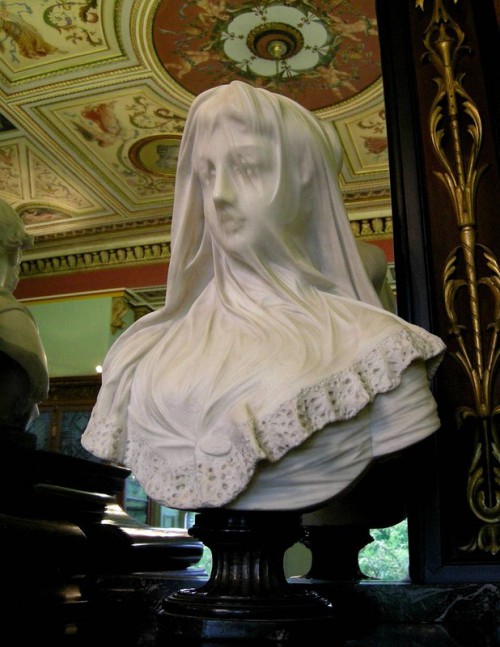 Under-the-transparent-silk-veil-Elizabeth-Ackroyd-19th-Century-marble-bust-with-faux-transparent-veil-Bankfield-Museum-Halifax-West-Yorkshire-England-500x647